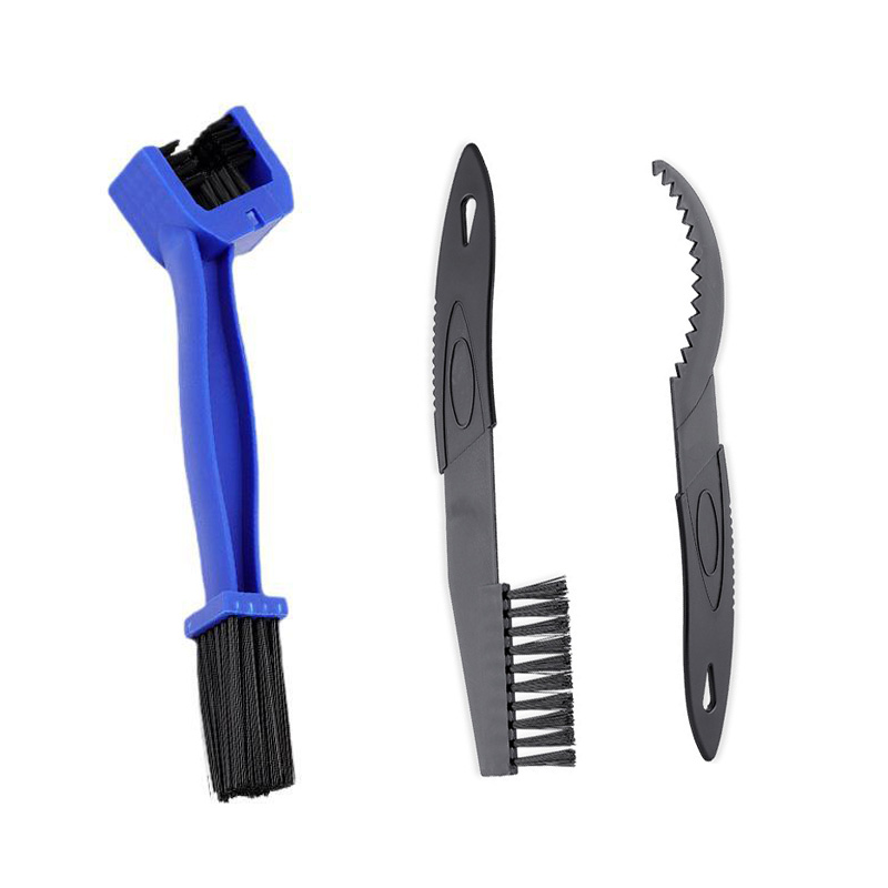 Draagbare kettingreiniger motorfiets racefiets kettingreinigingsborstel fietsreinigingsgereedschap fietsketting reiniging onderhoudsgereedschap: Sneeuw-Wit