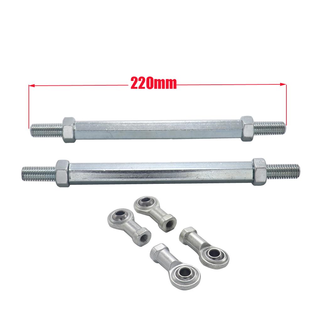 8mm Steering Tie Rod kit Ball Joint For 49cc Electric Mini Kids ATV Go Kart Buggy Quad Bike Parts: 220mm