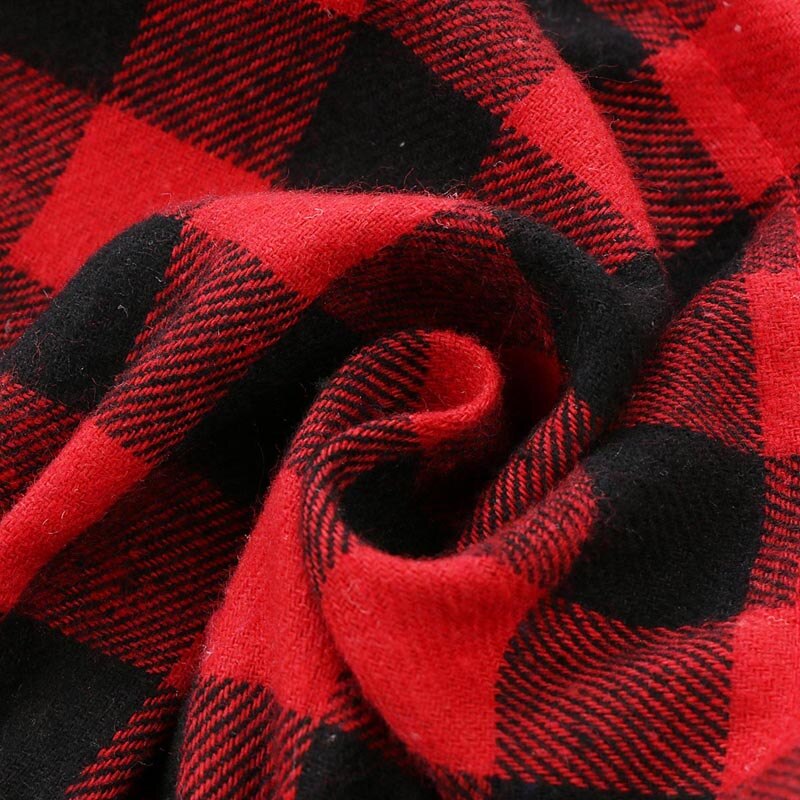 2Pcs Christmas Newborn Baby Girls Xmas Plaid Skirts Elastic Waist Lovely Knee-Length Skirts Headband 2PCS 0-24M