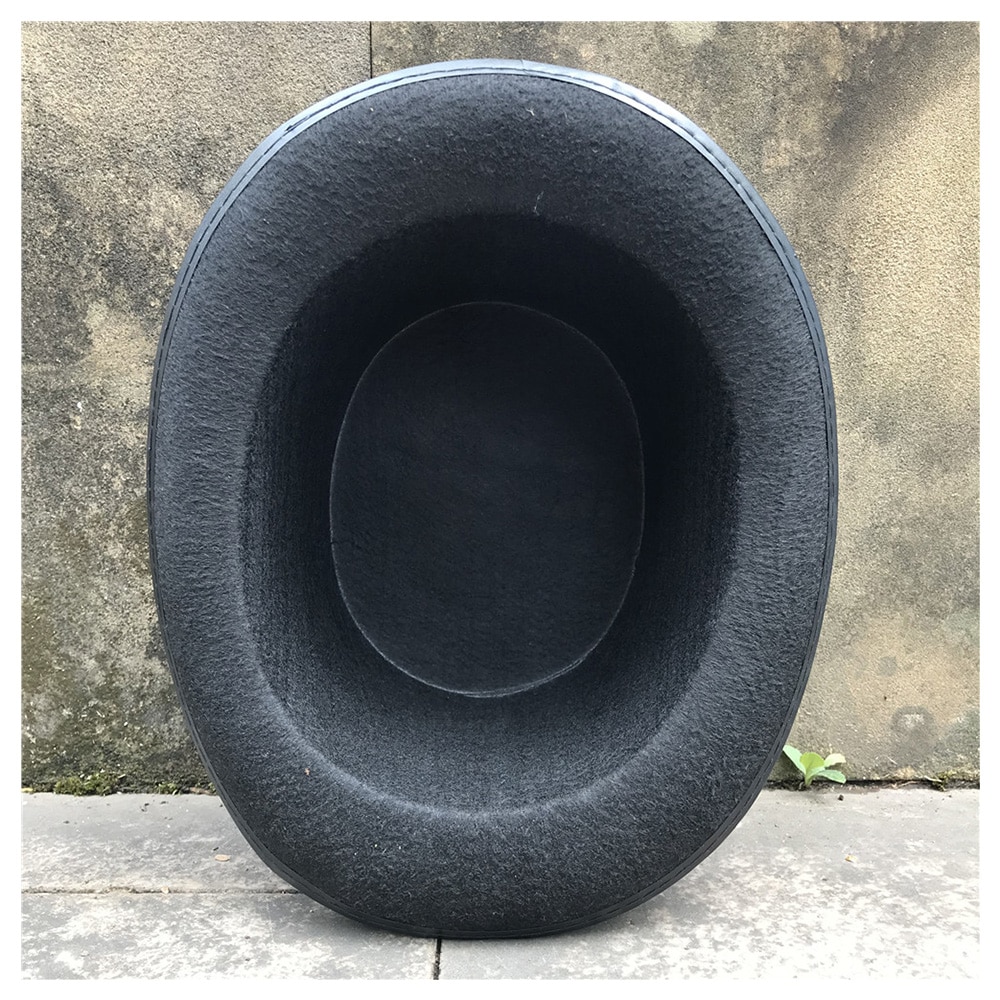 Mænd kvinder håndlavet steampunk top hat med gear briller scene magisk hat fest hat størrelse 57cm steampunk hat