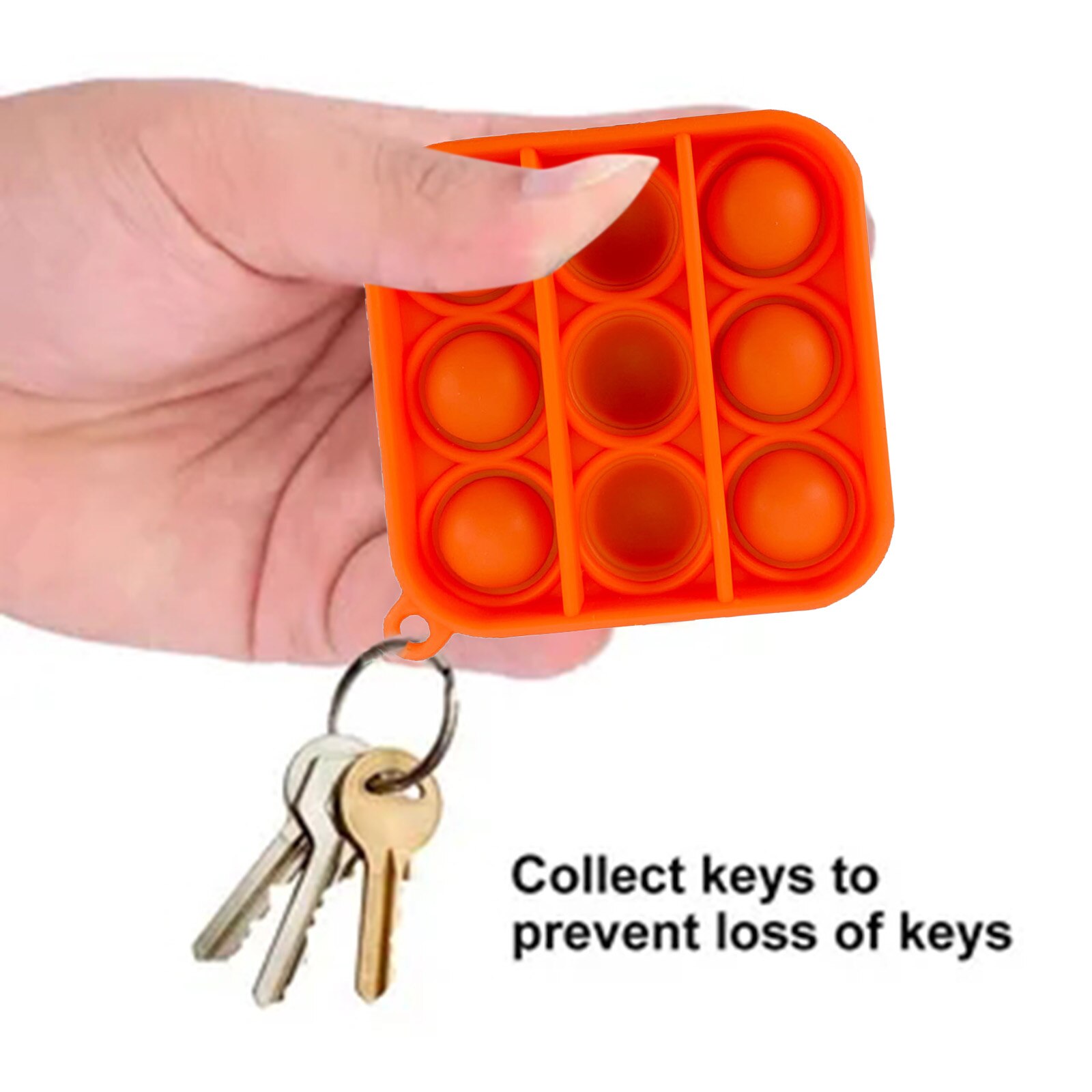 Zappeln Einfache Grübchen Spielzeug Sinnes Pädagogisches Spielzeug Keychain drücken blasiert Zappeln Spielzeug Erwachsene betonen Linderung Spielzeug Antistress PopIt Weichen
