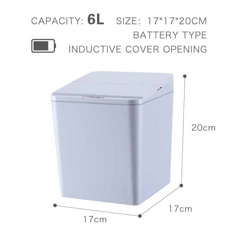 Pattumiera automatica Touchless bidone della spazzatura intelligente sensore di movimento a infrarossi bidone della spazzatura bidoni della spazzatura per auto bidone della spazzatura desktop da casa