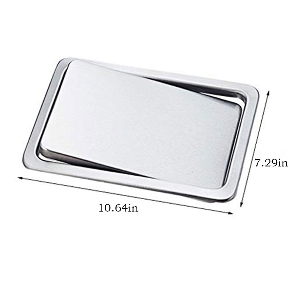 Rectangular Stainless Steel Recessed Garbage Can Cover Kitchen Countertop Recessed Clamshell Invisible Rubbish Bins Covers