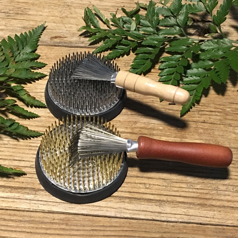 Râteau de nettoyage à broche japonais ikebana Kenzan, outil de nettoyage des ordures, arrangement de fleurs, outils auxiliaires à fleurs