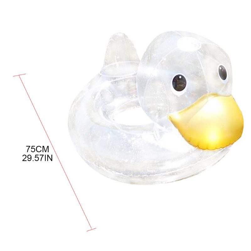Flotadores de pato pequeño para niños, anillo de natación, juguete de piscina de verano, tubo de natación grueso