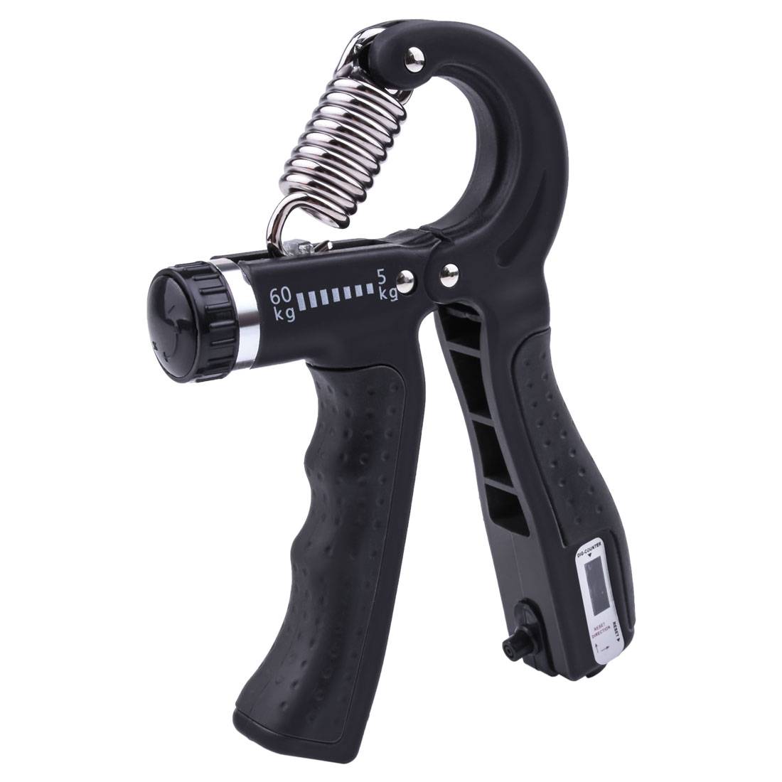 Fortalecedor de agarre de mano para hombre, ejercitador pesado ajustable, rehabilitación de recuperación muscular, entrenador de dedos, 5-60kg: Marfíl