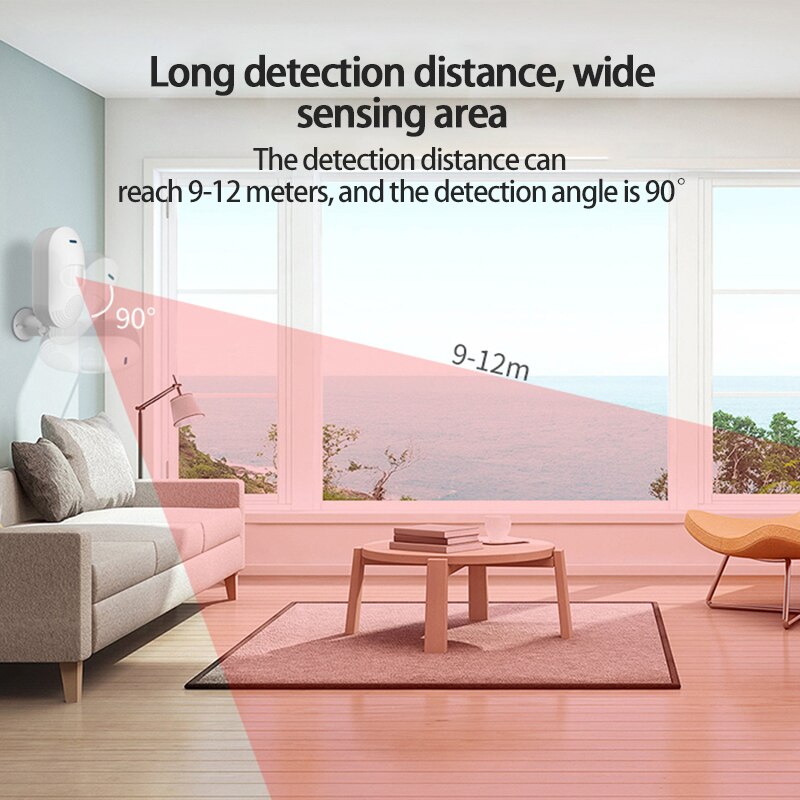 Tuya WiFi Independent Infrared Detection Alarm Probe Alarm Human Body Induction Alarm Smart Home Intrusion Infrared Detection