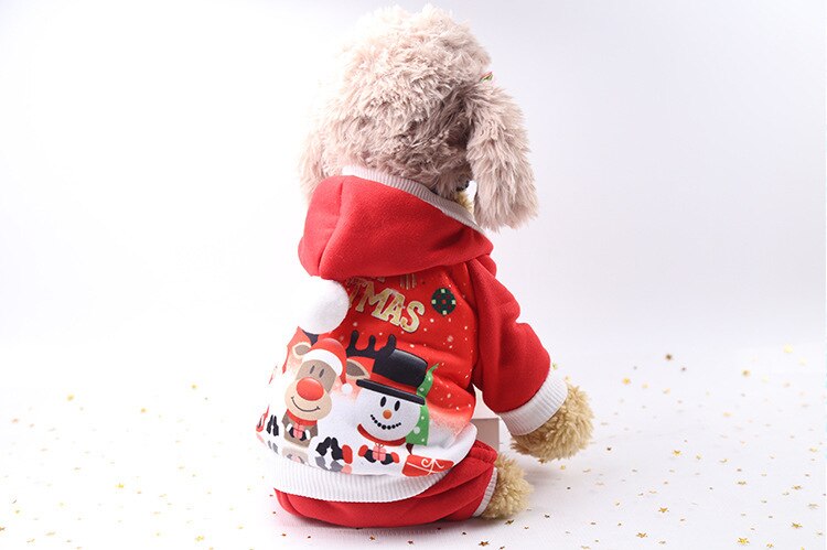 Vêtements de noël à quatre pattes, vêtements pour chiens, vêtements pour animaux de compagnie, vêtements pour chats, vêtements d'automne et d'hiver, boutons