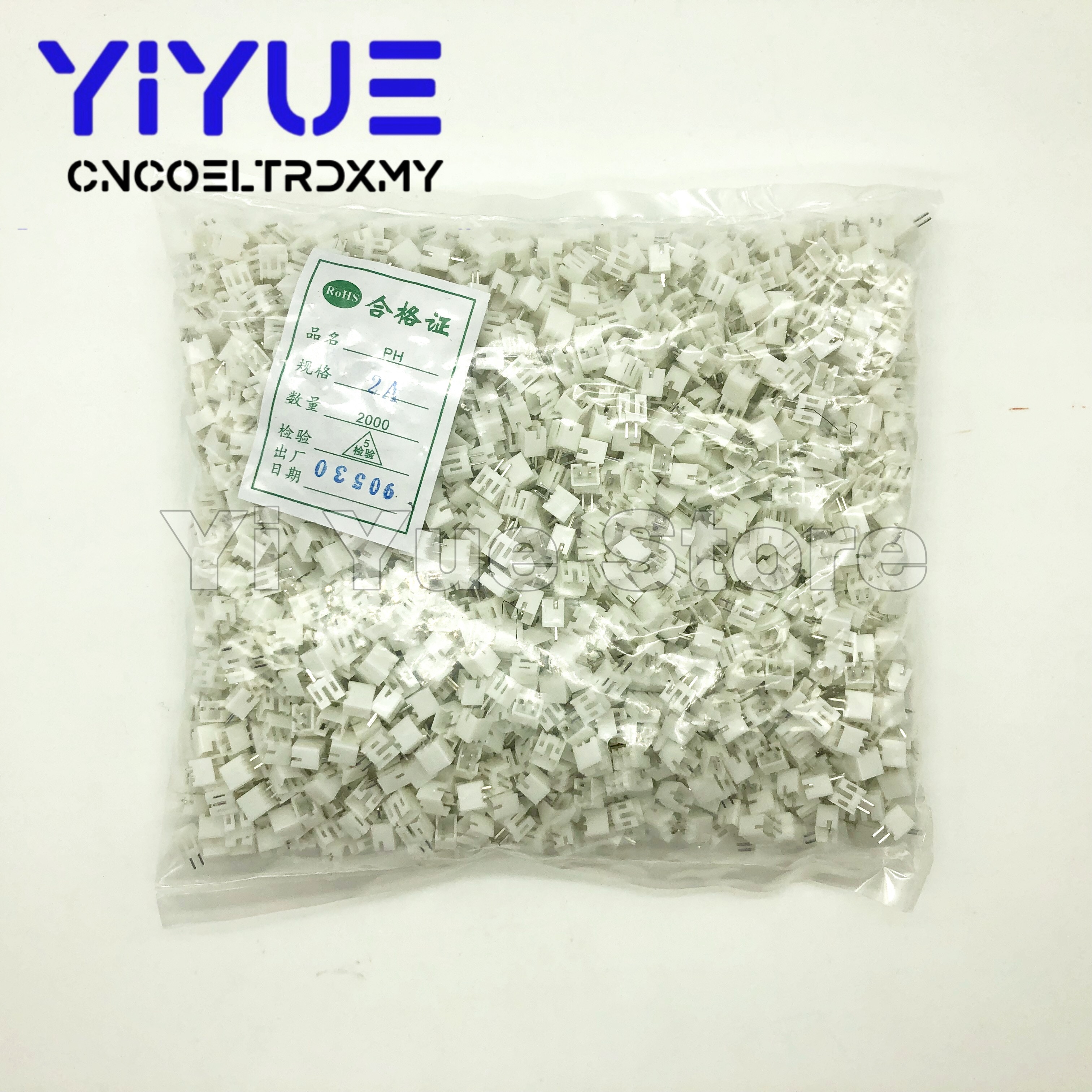 2000pcs PH2.0 2 p/3 p/4pin 2.0mm Toonhoogte Pin Header JST Connector Draad Connectors Adapter PH 2.0mm Afstand Connector