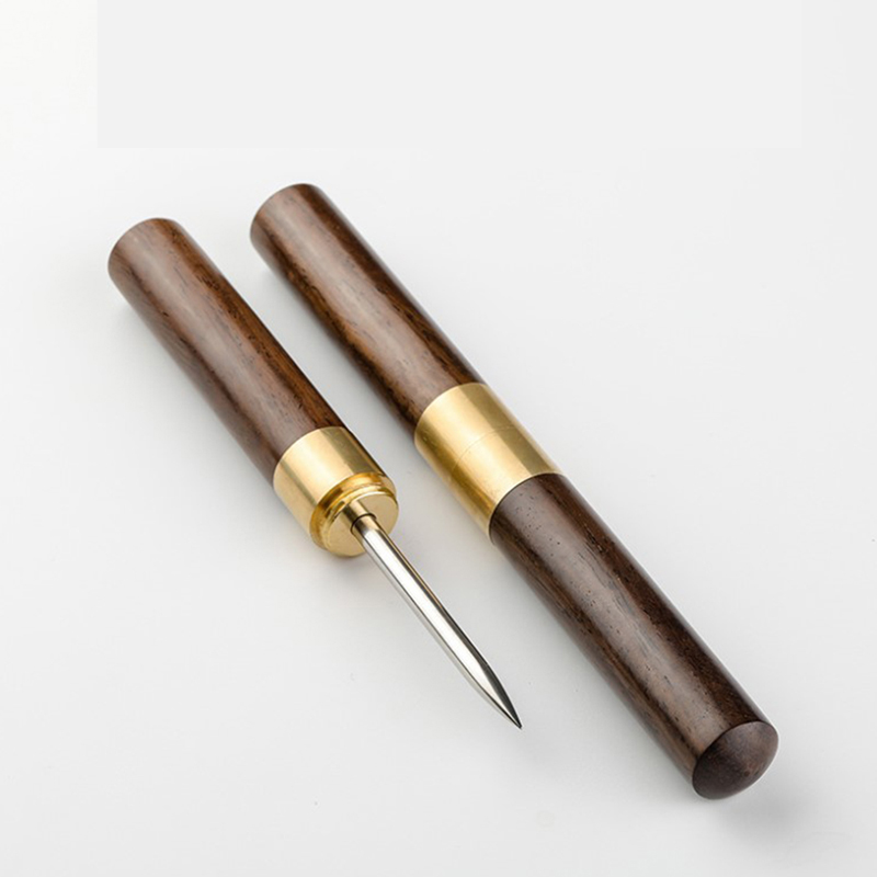 Stainless Steel Ice Pick with Wooden Handle Manual Ice Carving Tool Home Ice Crushers Bar Bartender Tool Kitchen Picnics Tool