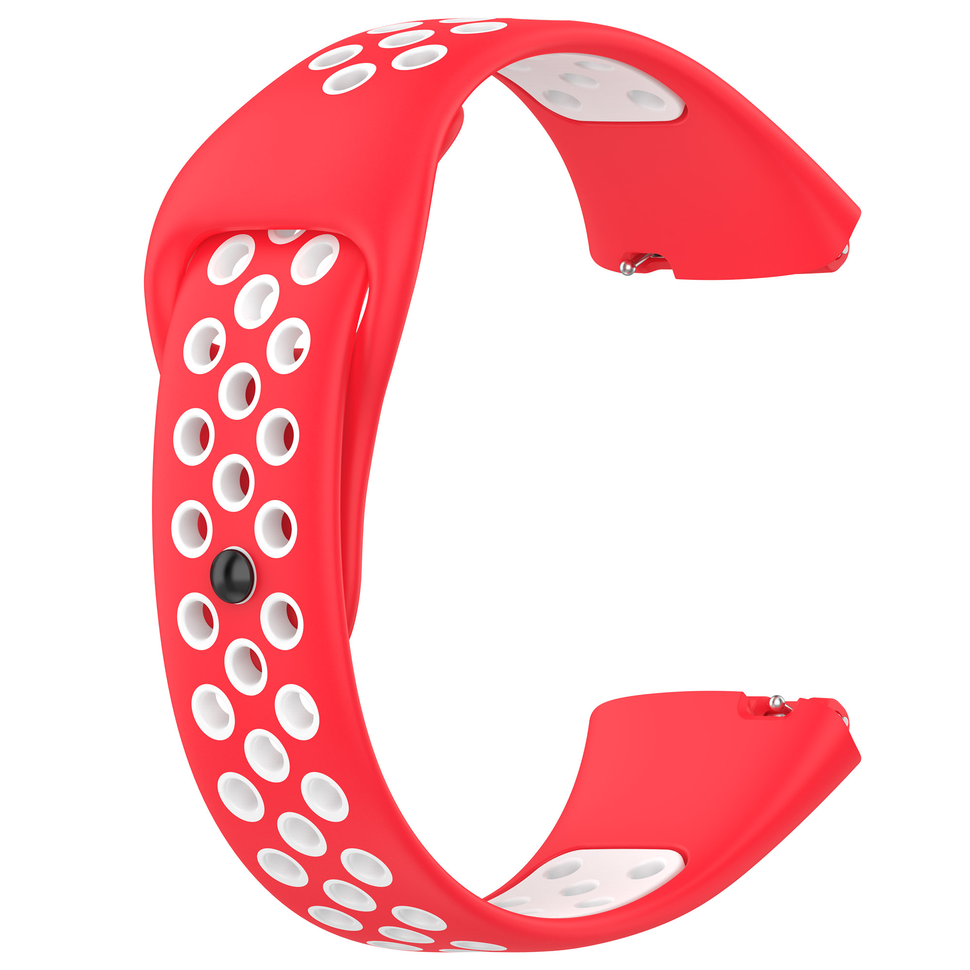 Pulseira de pulso para redmi watch 3 active, pulseira de silicone de alta qualidade, acessórios de substituição, pulseira ajustável: Red black