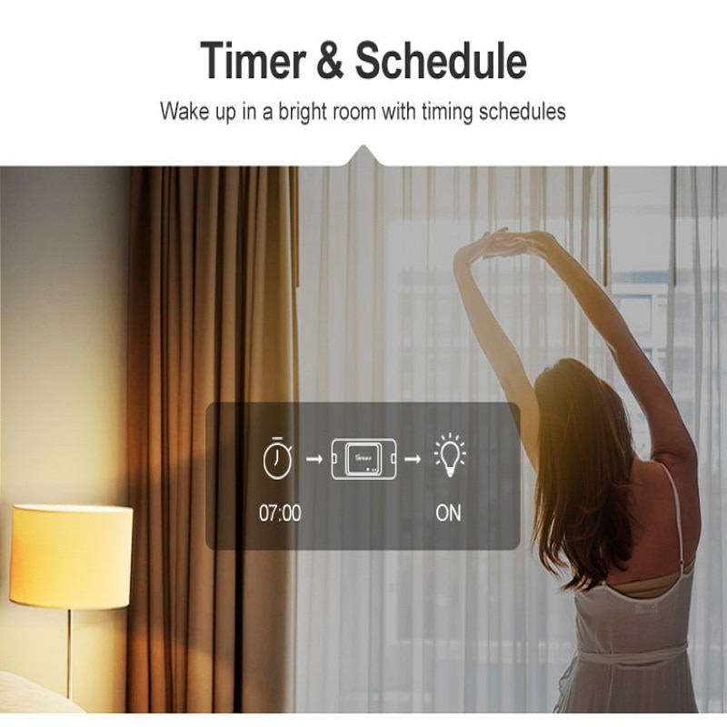 Switch básico para automação, wi-fi, switch compatível com alexa google home vera fibaro, módulo de automação para casa inteligente, dropship