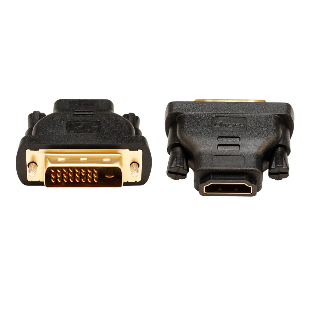 DTECH DVI Male to HDMI Female Adapter Bi-Directional DVI-D Port Converter