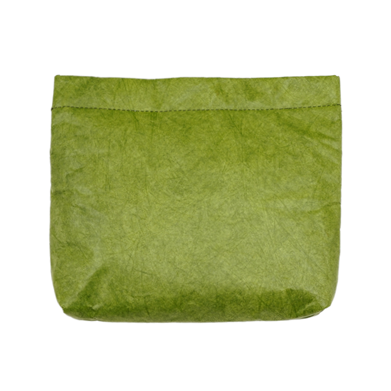 11 inch Cosmetic Storage Bag Paper Waterproof Travel Storage Case Ultra Thin Women's Portable Small Toiletry Kit Washbag: green