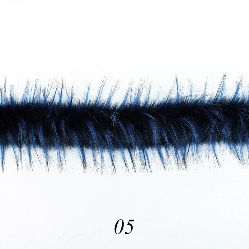 1M Faux Wasbeer Bont Lint Tapes Diy Kleding Naaien Pluizige Bekleding Trimmen Stof Woondecoratie Naaien Kostuum Kraag Hoed ambachten: 05
