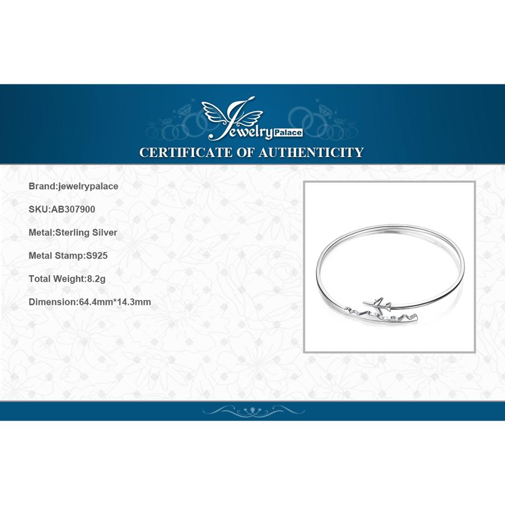JPalace Flugzeug Silber Armbinde 925 Sterling Silber Armreifen Armbinde Armbänder Für Frauen Silber 925 Schmuck, Der Veranstalter