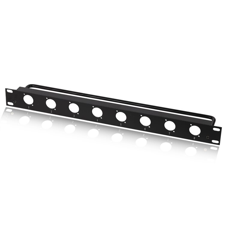 NMBJCKO Ethercon D-Series Panel Mount Jack Chassis Panel Mount Connector with D-series rack panel: 1U8