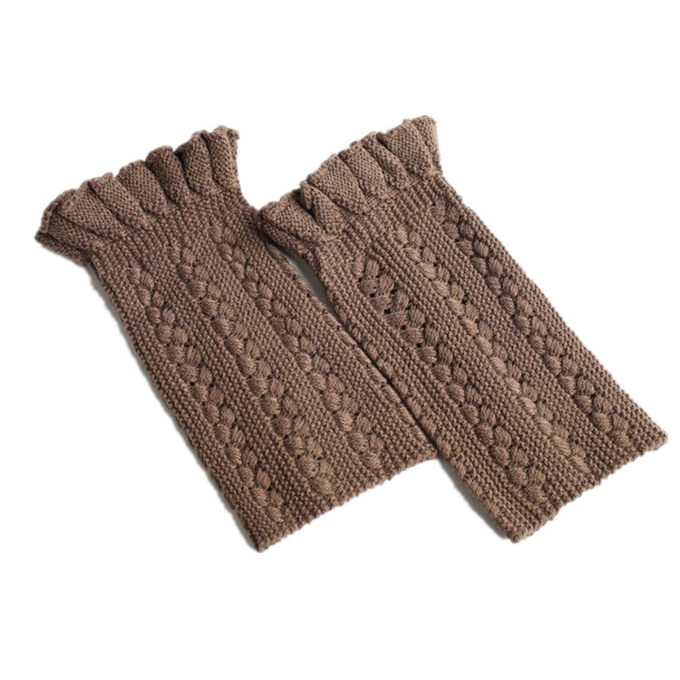 Women Knit Leg Warmers Ladies Bud Boot Cuffs Boots socks Boot Cuffs Gaiters Toppers Beenwarmers Warm Legwarmers: Khaki