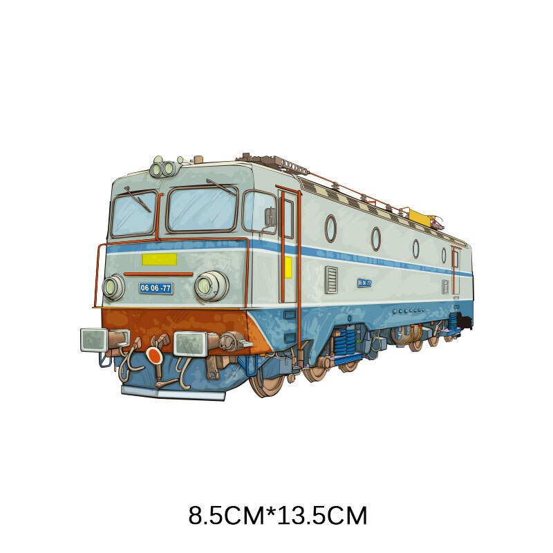 Ijzer Op Patches Voor Kleding Leuke Auto Trein Patches Diy T-shirt Applique Warmteoverdracht Vinyl Brief Mode Sticker Decoratie G: ZT1795