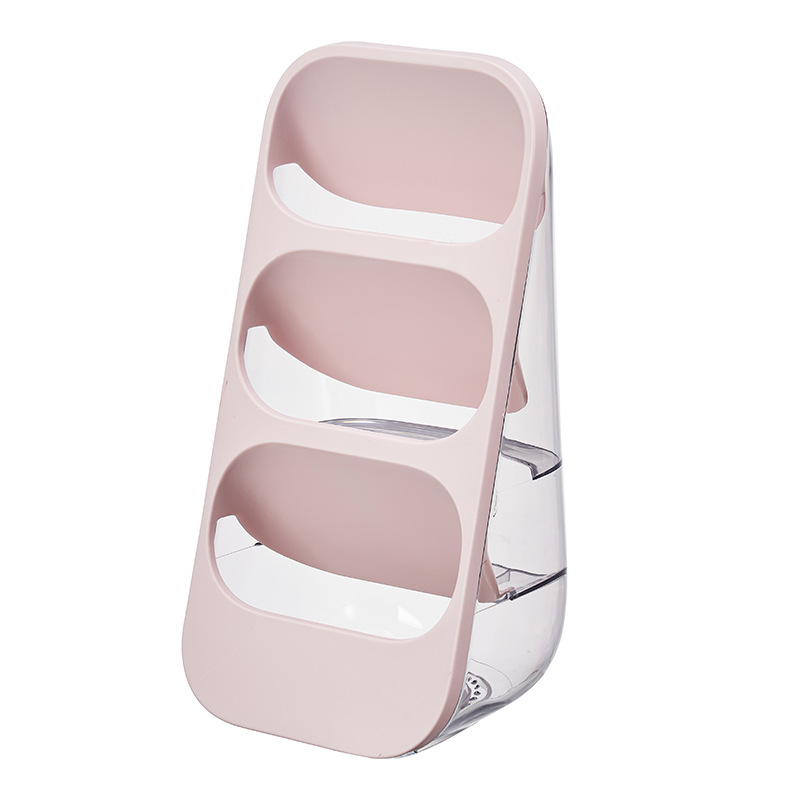 Wielowarstwowy stojak robić przechowywania pałeczek i łyżek robić użytku domowego Stojak kuchenny odporny na kurz Trzykomorowy schowek na kosmetyki i narzędzia: Xl / Ciemny khaki