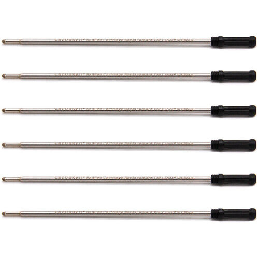 4.5" 116mm Long Ballpoint metal Pen Refill Fits For Cross Ballpen 1.0mm 8511 8513: Light Grey