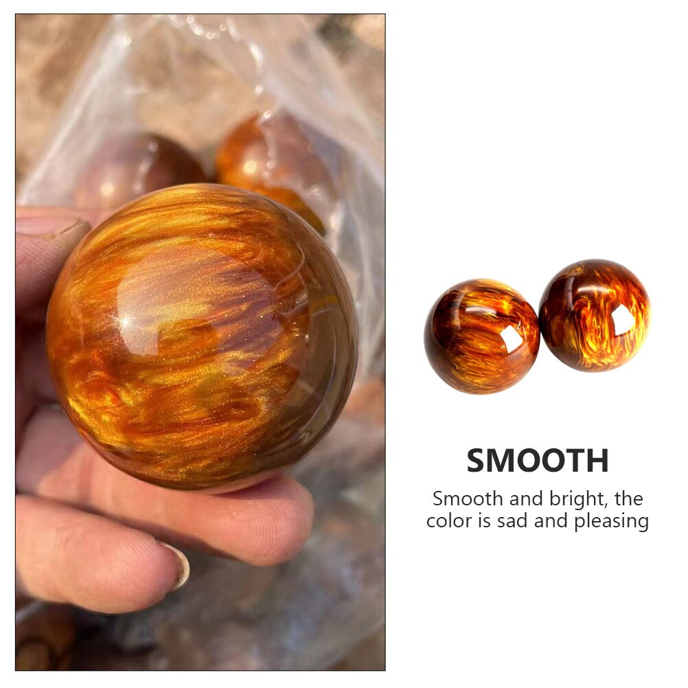 2pcs Smooth Handballs Health Exercise Balls Hand Balls Hand Massagers