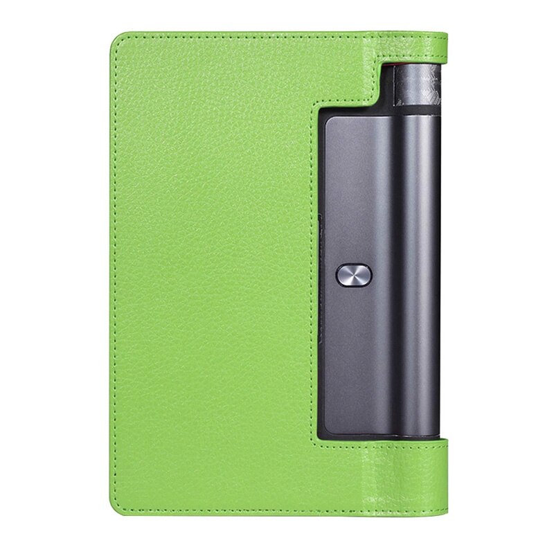 Lichee Pattern YOGA Tab 3 plus Stand PU Leather Case For Lenovo YOGA Tab 3 Pro 10 X90 X90F X90L Flip Cover YT-X703L X703F Cases: Green