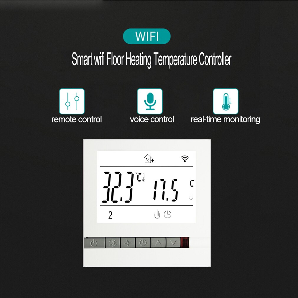 Tuya Smart Home Intelligent Room Wifi Thermostat Remote Control Temperature Controller Supports Alexa, Google Home 95~240V AC