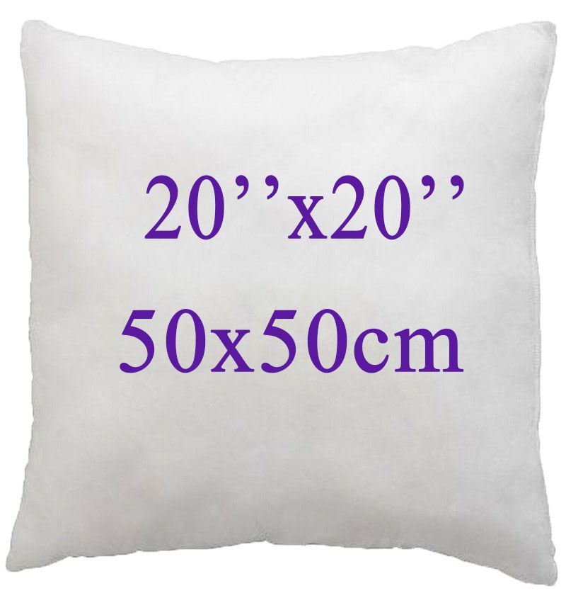 Cojín de relleno interior para el hogar, almohada para el sofá con relleno de algodón, almohada suave para el sofá, con núcleo de insertos de cojín 16/18/20/22/24 pulg.: 50X50cm