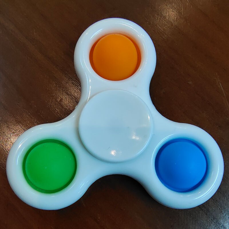 Toys Fidget Sensory Pop It Toy push pop bubble key chain spinner simple dimple popit fidget toy: 1