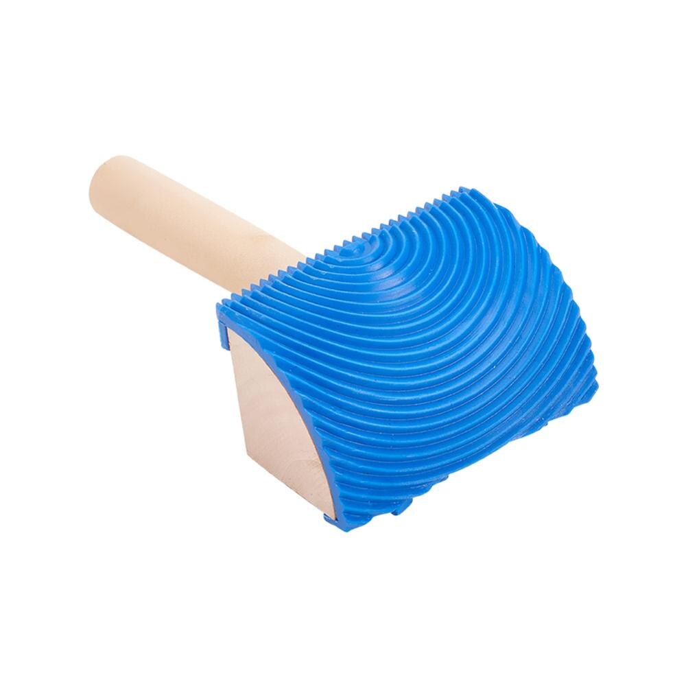 Blue Wood Grain Tool Wood/Plastic Handle Rubber Wood Grain Paint Roller DIY Pattern Stamp For Wall Painting Decoration 1pcs/2pcs: MS19B-2.5 x1pcs