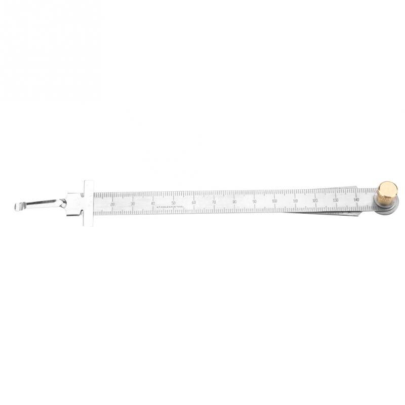 1Pcs Stainless Steel Welding Taper Feeler Gauge Depth Ruler Hole Size Inspection Gage For Measurement Tool 1-15mm