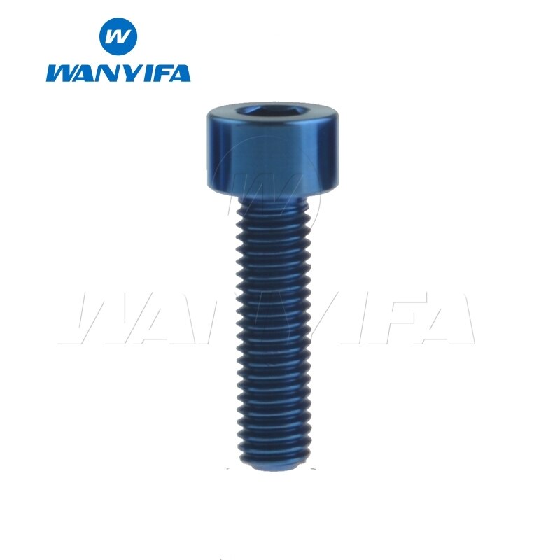 Wanyifa titan bolt  m5 x 10 12 16 18mm unbrakonøkkel stigma hode ti skrue til sykkelstamme setepinne