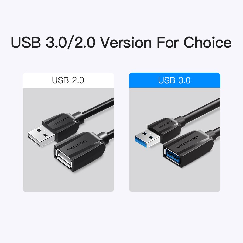 Vention USB Cable 3.0 USB to USB Extension Cable Male to Female 2.0 Extender Cable for PS4 Xbox Smart TV PC USB Extension Cable