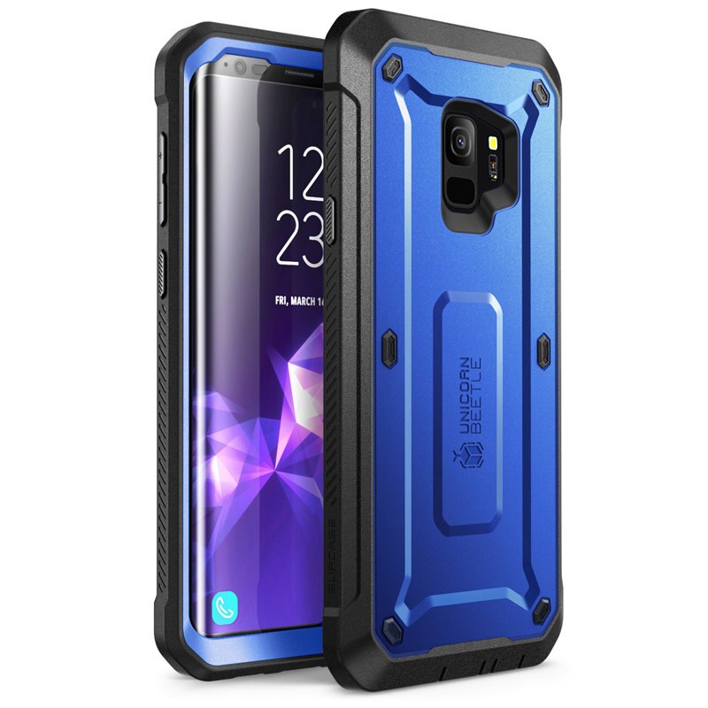 Für Samsung Galaxis S9 fallen Freisetzung ) SUPCASE UB Profi voll-Körper Robuste Halfter Abdeckung fallen mit Gebaut-in Bildschirm Schutz: DarkBlue