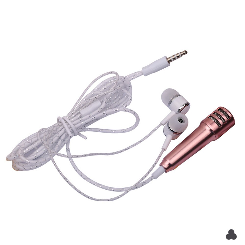 Live phone universel micro filaire petit micro mini condensateur blé casque intra-auriculaire pour Tik Tok pour iPhone 11 Samsung P30