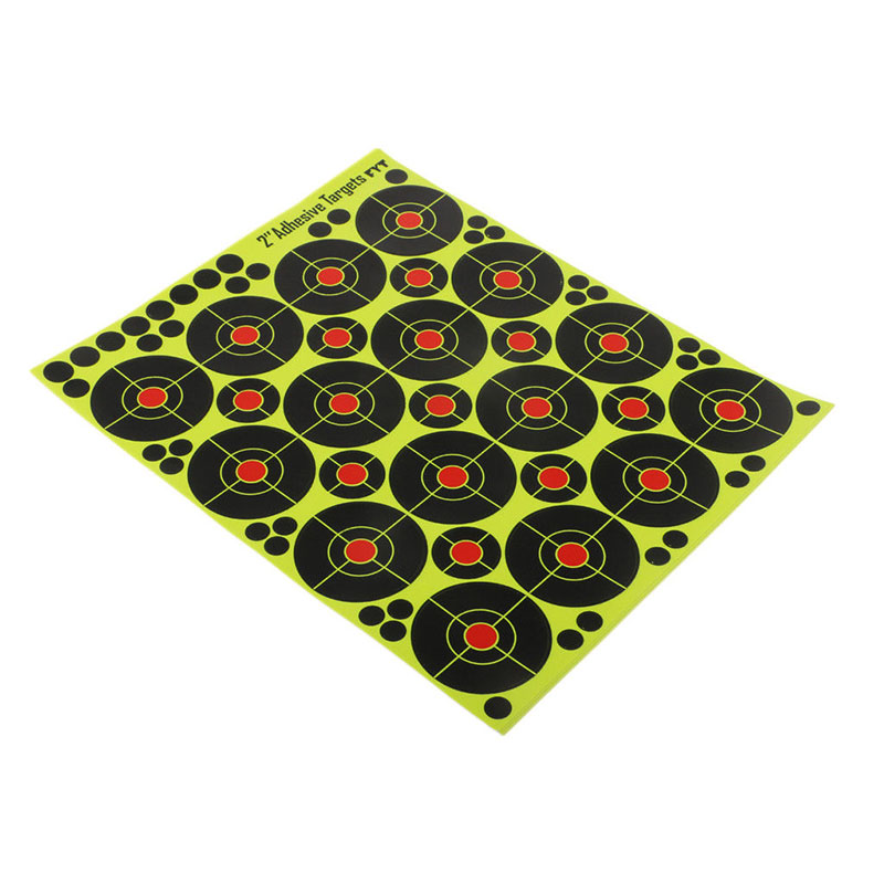 Fluorescerende Doel Schieten Stickers Kit Sport Hoge Zichtbaarheid 160PCS 2 inch Vervanging Accessoires