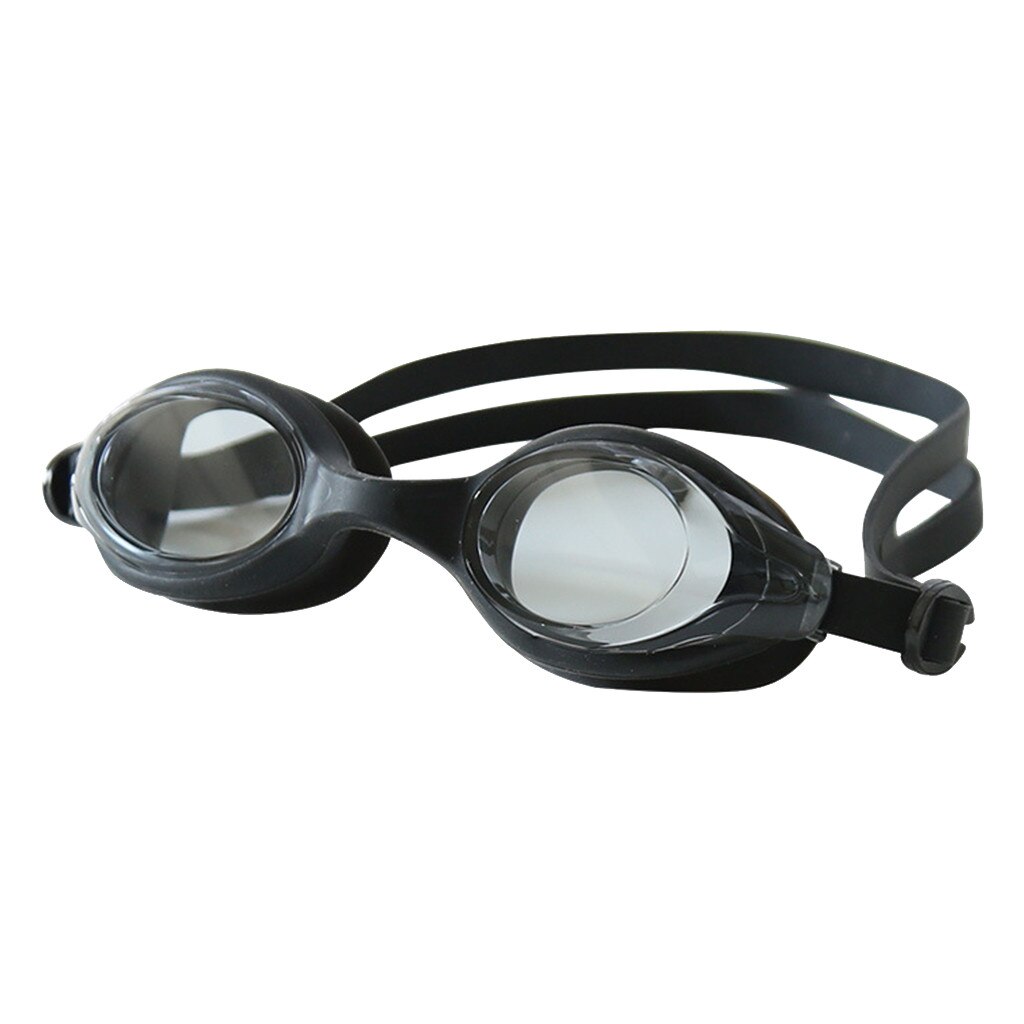 Multi Prescription Optical Swim Goggle Myopia Glasses Silicone Anti-fog Coated Watertight Swim Eyewear Eyeglasses diopter: Black