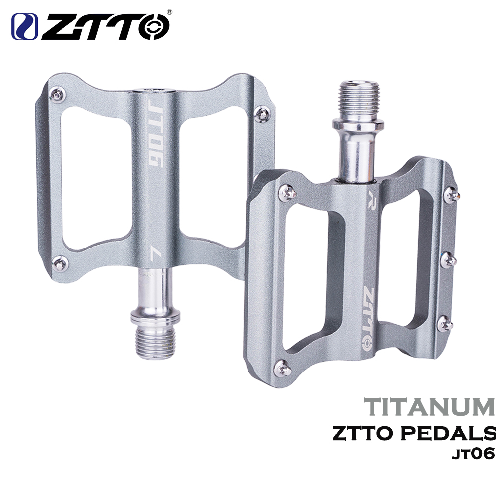 ZTTO Fahrrad Ultraleichtes Anti-Rutsch-Pedal 2 abgedichtetes Lager MTB Rennrad Pedal CNC Faltrad Pedale Flache breite Plattformpedale: Burgunderrot
