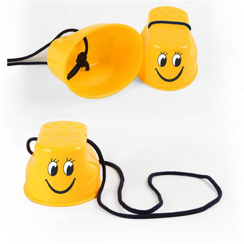 1 par de zapatos zancos para saltar con cara sonriente de entrenamiento de equilibrio de plástico al aire libre para niños juguete andador Juguetes Divertidos de deporte