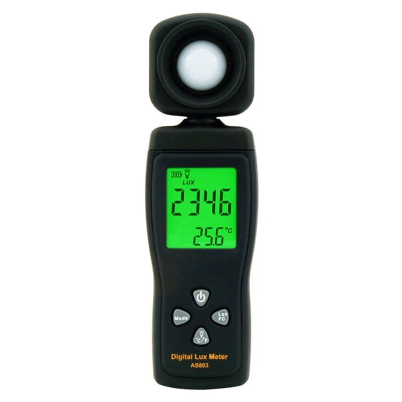 AS803 Luxmeter Digitale Lichtmeter Lux Meter Photometer Uv Meter Radiometer Lcd Handheld Illuminometer
