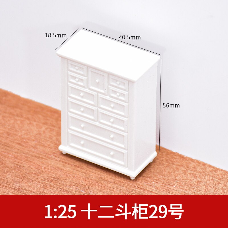 1pcs 1/25 1/30 1/50 1/75 scale Dollhouse mini Mobili In Miniatura casa di Bambola accessori In Plastica Book Shelf: 13
