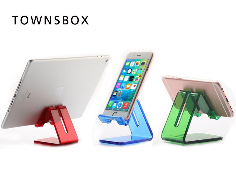Acrylic Mobile Phone Holder Cellphone Ipad Display Rack 3C Store Table Shelf Desktop Phone Bracket Stand Red Blue Green Acrylic