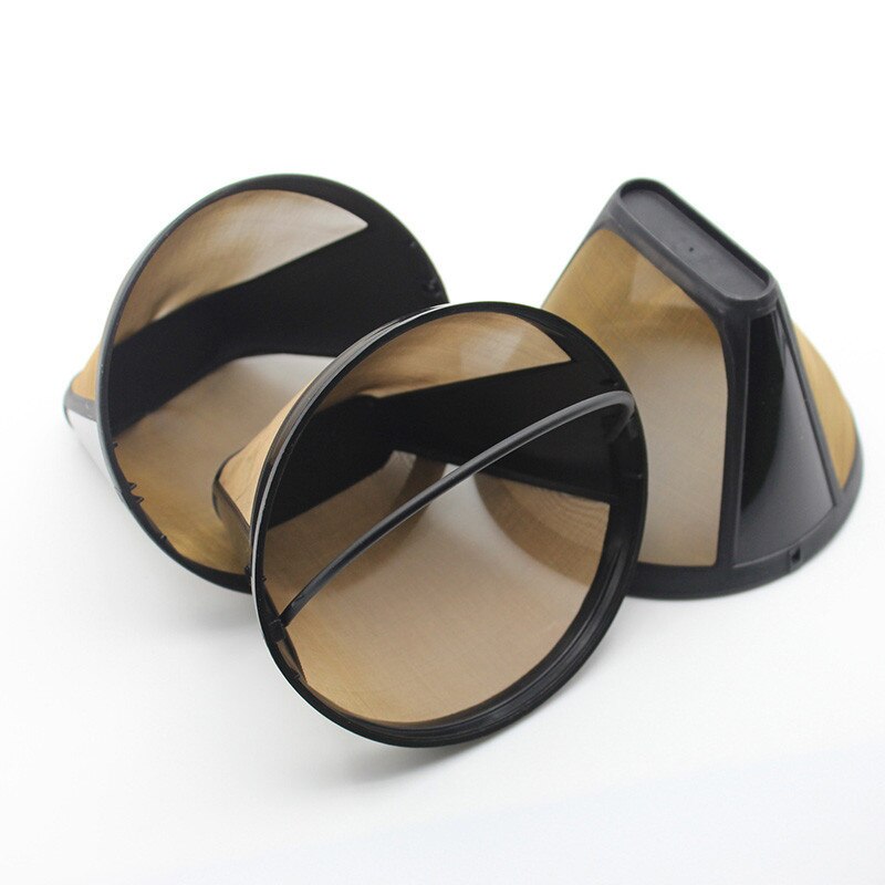 Coffee Filter Cone Drip Pour Over Coffee Dripper Titanium Mesh Stainless Steel