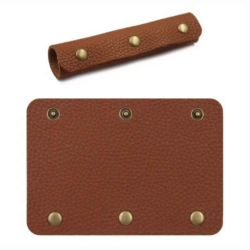 Leather Handle, Protective Cover, PU Handbag Handle, Wrap Saddle Buckle, Suitcase, Handbag Shoulder Strap, Chain Bag Accessories: Yellow
