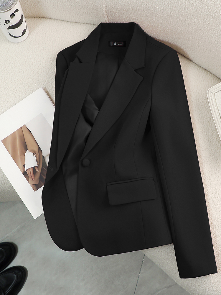 Women Blazer Ladies Red Green Beige Black Solid Female Business Work Wear Slim Formal Jacket Coat For Autumn Winter: XXL / green