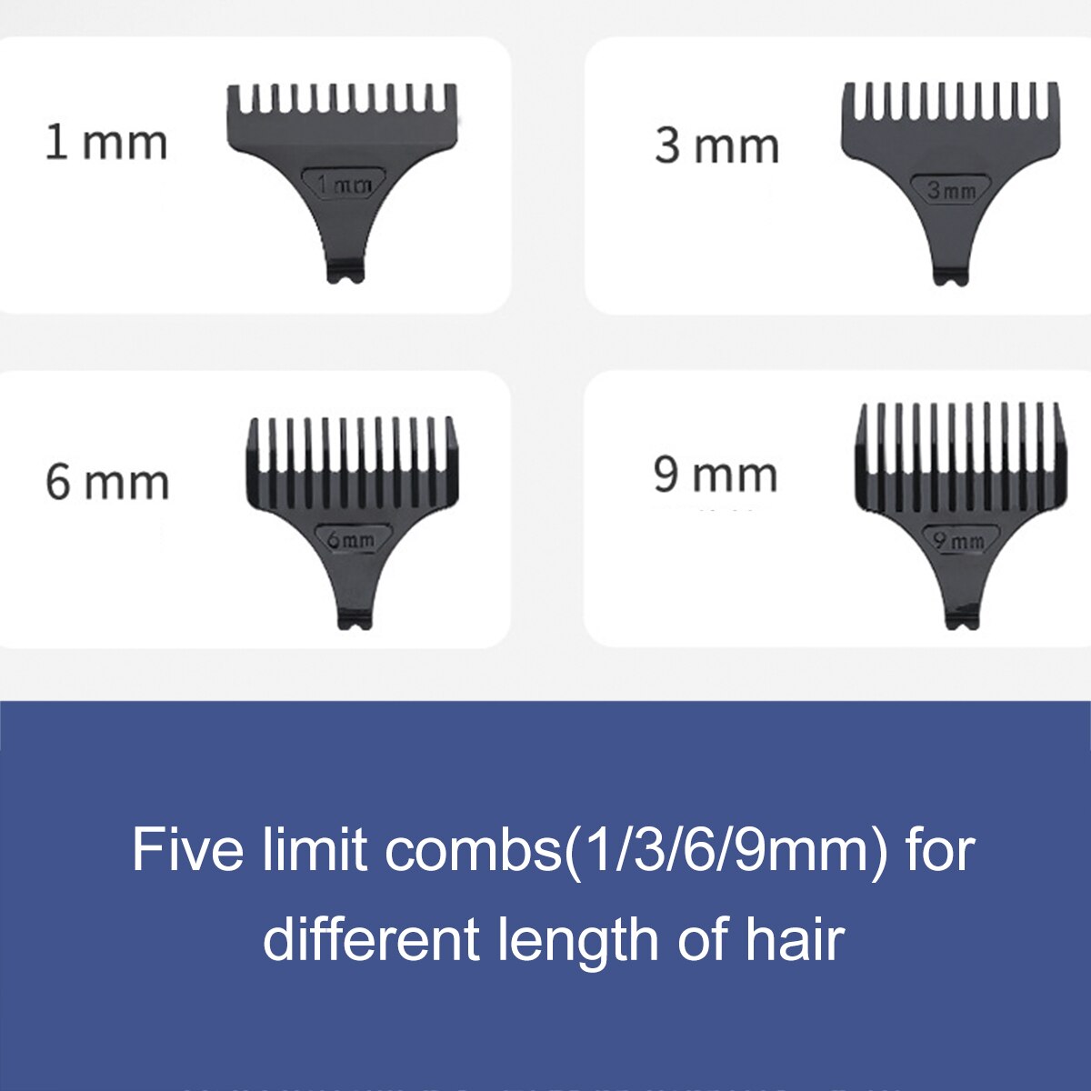 Men LED Display Hair Trimmer R Blade Electric Hair Clipper Type-C Fast Rechargeable Hair Cutter Machine