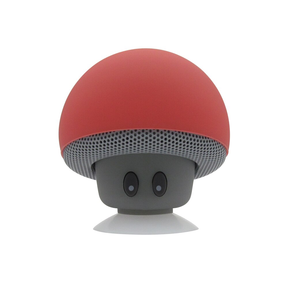 Draagbare Speaker Draadloze Bluetooth Paddestoel Met Microfoon Mini Speaker Voor Computer Telefoon Stereo Waterdichte Mini Speaker: red