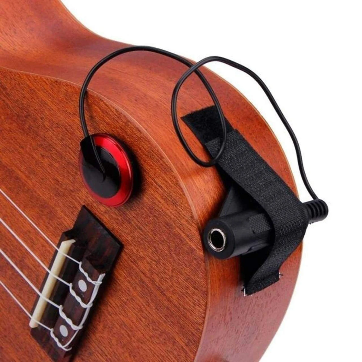 Professionele piëzo-elektrische contactpickup voor akoestische gitaren, ukeleles, harpen en banjo's - eenvoudige installatie,
