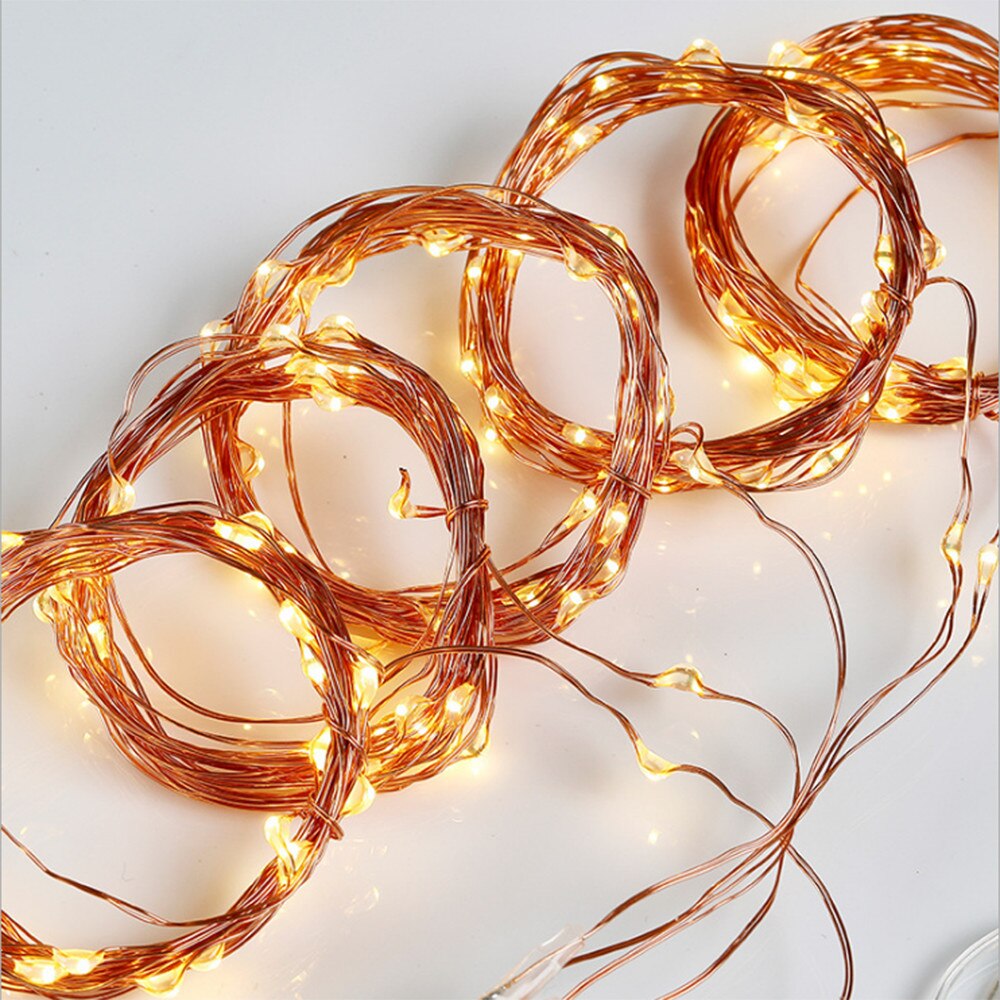 200/300LED Solar Curtain String Lights Wedding Holidays Party String Lights Waterproof Outdoor Indoor Christmas Light Decoration